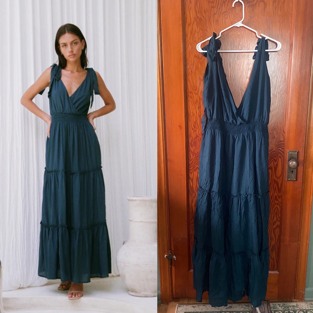 Hazel & Folk Teal Isabella Gown